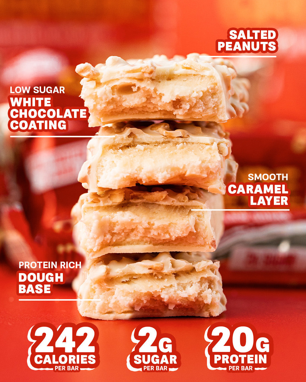 Grenade White Chocolate Salted Peanut Protein Bar x12