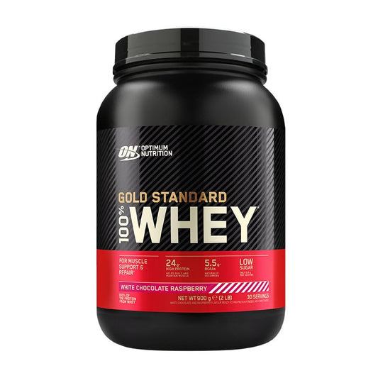 Gold Standard 100% Whey Protein White Chocolate & Raspberry 900g