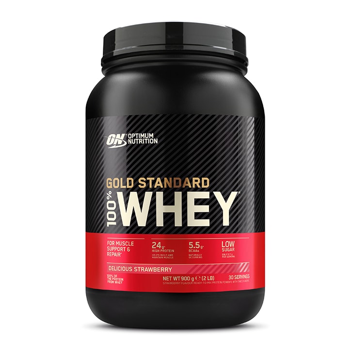 Gold Standard 100% Whey Protein Delicious Strawberry 900g