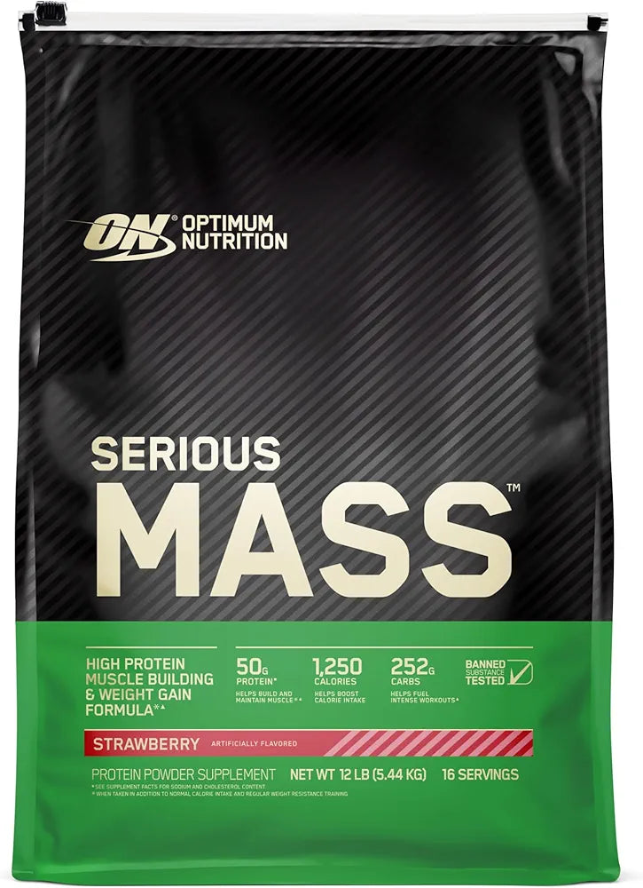 Optimum Nutrition Serious Mass Gainer Strawberry 5.45Kg