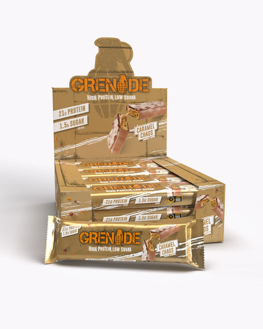 Grenade Caramel Chaos Protein Bar x12