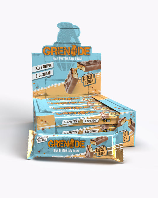 Grenade Chocolate Chip Cookie Dough Protein Bar x12