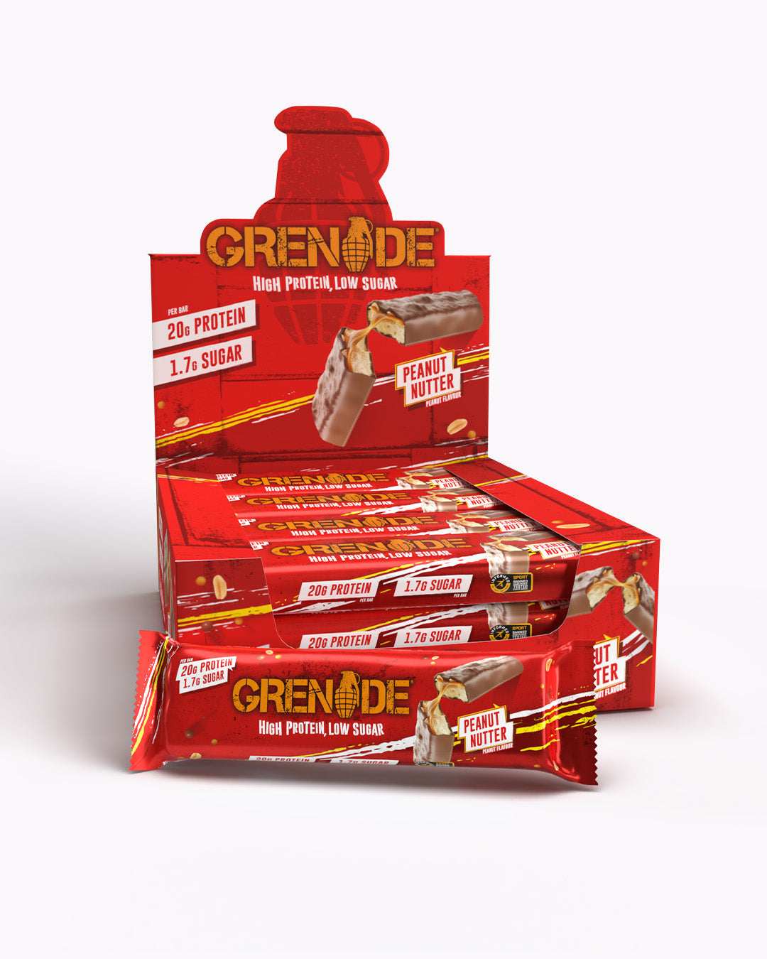 Grenade Peanut Nutter Protein Bar x12