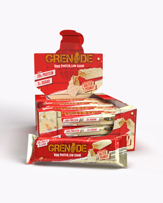 Grenade White Chocolate Salted Peanut Protein Bar x12