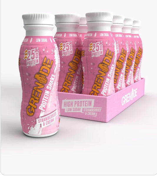 Strawberries and Cream Protein Shake (8 Pack) 330ml