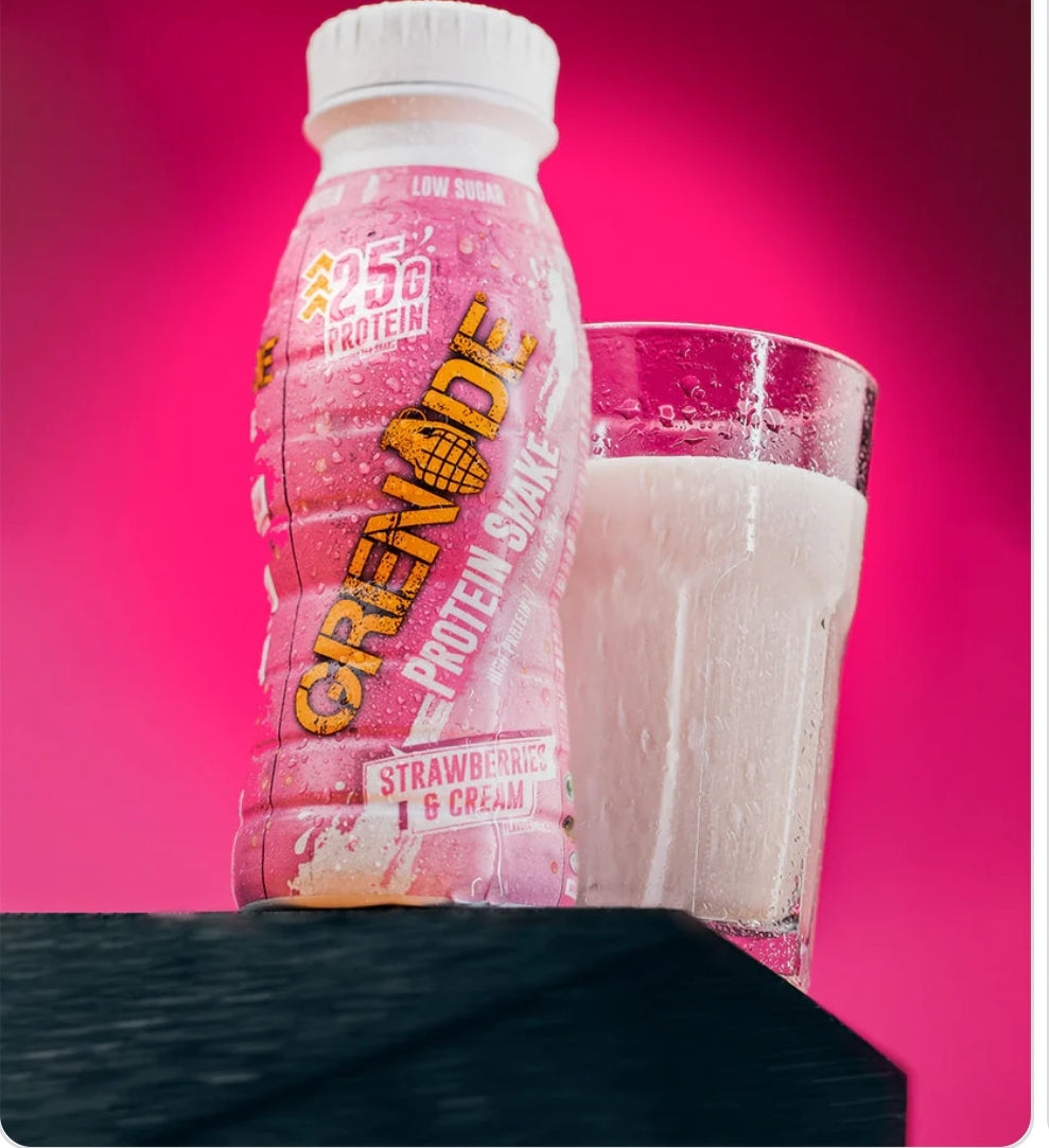 Strawberries and Cream Protein Shake (8 Pack) 330ml