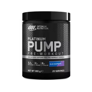 Optimum Nutrition Platinum Pump Pre-Workout Blue Razz 380g