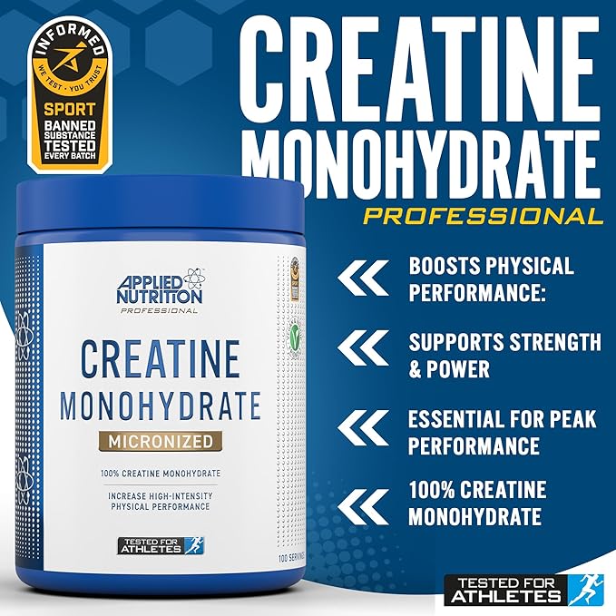 Unflavoured Creatine Monohydrate Powder 250g